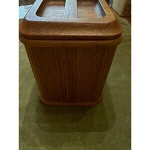 Kalmar Design Vintage Teak Ice Bucket with liner Tiki Bar Outdoor Retro 70's